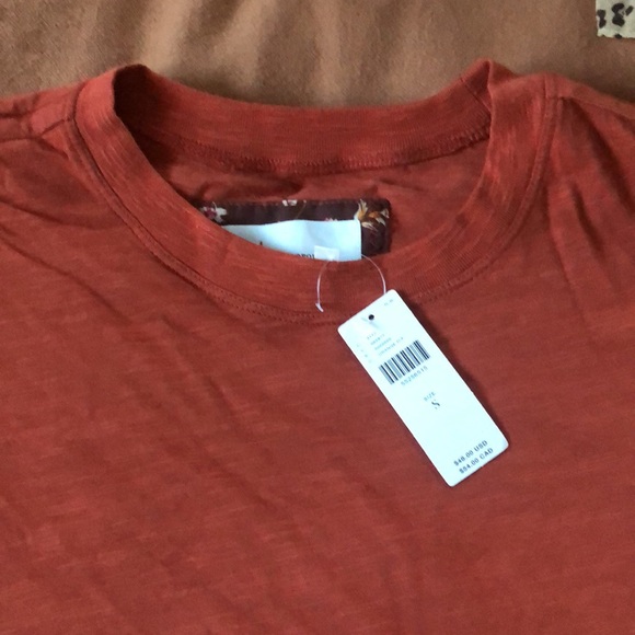 Burnt orange Anthropologie tshirt - Picture 4 of 5